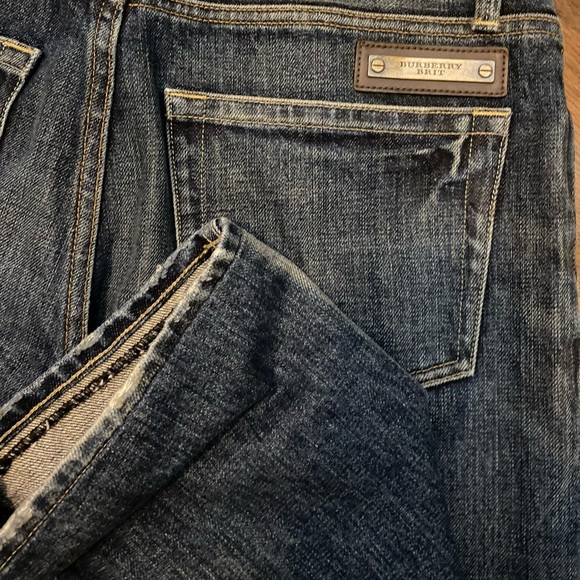 Burberry Brit Unisex Iconic 💯 Cotton Straight Leg Boot Cut Jean Size 29 R - Picture 4 of 16